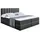 Boxspringbett mit H4 und 180 x 200 cm Schwarz mit und mit Schwarz