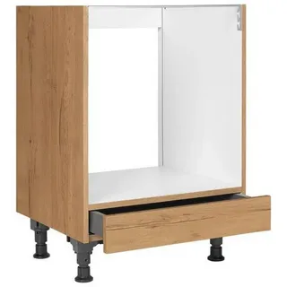 Nobilia Herdumbauschrank , Eichefarben , Holzwerkstoff , 1 Schublade(n) Schubladen , einzeln stellbar , 60x87x56 cm , Blauer Engel, Pefc, Goldenes M, Made in Germany, DGM-Klimapakt , Küchen, Küchenmöbel, Küchenschränke, Geräteumbauschränke
