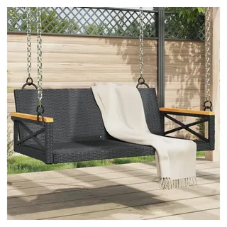 vidaXL Hängebank 100 x 62 x 40 cm Schwarz