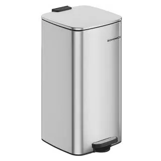 Songmics Mülleimer 30 l Silber