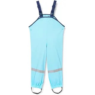 Playshoes Matschhose Regenlatzhose Ungefüttert Unisex Kinder Wind- und wasserdichte Regenhose Regenbekleidung, türkis, 86