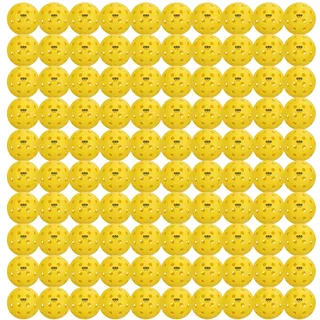 OZO Pickleball - Set mit 100 Outdoor-Bällen - 40 Löcher, Spritzgussform