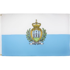 AZ FLAG Flagge SAN Marino 150x90cm - Republik SAN Marino Fahne 90 x 150 cm - flaggen Top Qualität