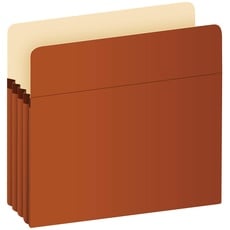 Pendaflex Fächertasche für Dokumente, Briefgröße, Redrope, 8,9 cm Erweiterung, verstärkt mit DuPont Tyvek-Material, Redrope, 25 Stück pro Box (1524E-OX)