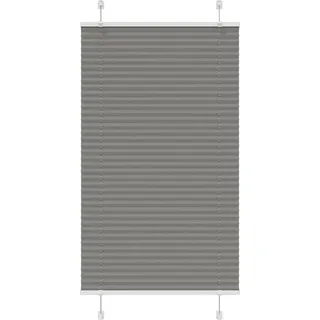 Plissee Anthrazit 80x100 cm Stoffbreite 79,4 cm Polyester - Grau