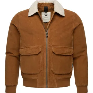 Ragwear Cordjacke "Cordjacke Aviss" ohne Kapuze Wasserdichte Herren Übergangsjacke aus Kord, braun sugar