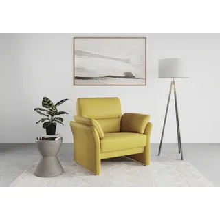 DOMO collection Cocktailsessel Pina Mikrofaser 99 x 95 x 88 cm Gelb