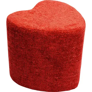 Kare-Design Hocker , Rot , Textil , 36x36x34 cm , Wohnzimmer, Sessel, Hocker & Hockerbänke, Sitzhocker