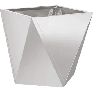 Pflanzkübel Silber 40 x 40 x 40 cm Edelstahl - Silber