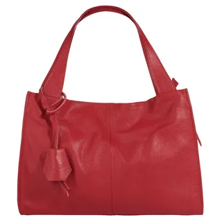 Cluty Shopper Leder Rot