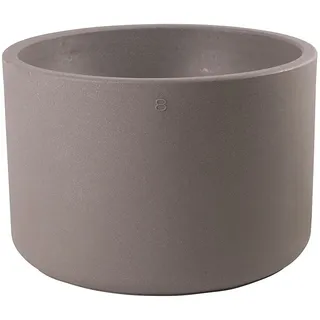 8 seasons design Shining Elegant Pot XM, LED Pflanzkübel 59 x 39 cm (taupe), E27 Fassung inkl. Leuchtmittel in warmweiß, beleuchteter Pflanzkübel für innen + außen, Blumenkübel
