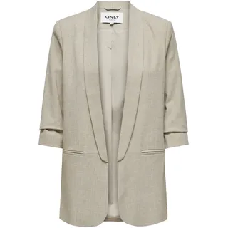 ONLY Women's ONLELLY 3/4 Life TLR NOOS Blazer, White Pepper,34