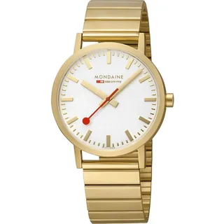 Mondaine Classic Herren Edelstahl vergoldet 40 mm A660.30360.16SBM