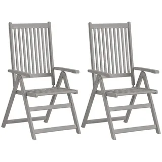 vidaXL Hochlehner Gartenstuhl 69 x 69 x 110 cm braun 4 St.