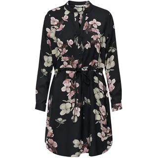 ONLY Damen Onlcory Life L/S V-Neck Tunic WVN Noos Tunika-Top Für Den Alltag Mit Volumenärmeln Und Stylischem V-Ausschnitt, Black, XXS