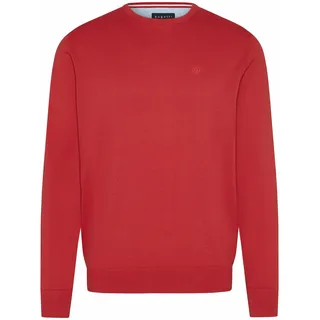bugatti Herren Pullover Regular Fit O-Neck Premium Cotton Basic Baumwolle Rundhals