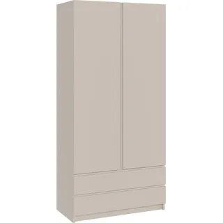 Selsey Kleiderschrank mit Zwei Schubladen, 100 cm Kaschmirgrau,