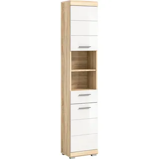 INOSIGN Hochschrank »SIENA, Breite 37cm, 2 Tür, 1 Schubkasten, 2 offene Fächer, MDF-Front« TOPSELLER!, 1 Stk. tlg. in verschiedenen Farben erhältlich, Badmöbel, Badschrank, Schrank, Bad, weiß