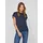 VIELLETTE S/S Satin Top Kurzarmshirt Blau L