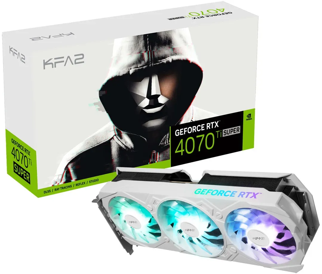 Bild von GeForce RTX 4070 Ti SUPER EX Gamer White (1-Click OC), 16GB GDDR6X, HDMI, 3x DP (47UZM6MD8KPK)