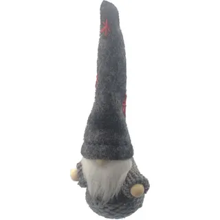 Weihnachtsbaum Wichtel Anhänger Grau 11cm - Grau