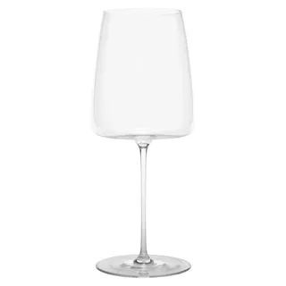 Zafferano Ultraleicht-Gläser für junge Weiß- und Rotweine, modernes quadratisches Design, hochwertiges Kristallglas, 61 cl, 2er-Set, Transparent - Transparent