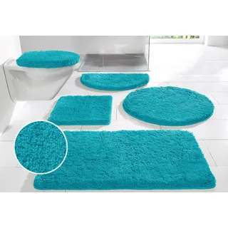 Badematte OTTO HOME "Sanremo Standard, Badvorleger, Badezimmer Teppich, sehr weich" Gr. 6, blau (aqua), H:30mm, Polyester, Badematten, Badematte, Badteppich, unifarben, rechteckig, rund & als 3-tlg. Set erhältlich, Topseller