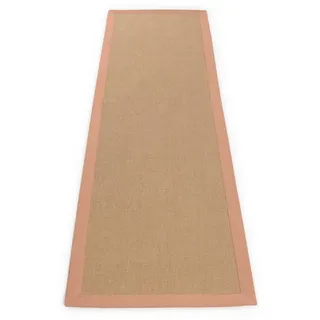 carpetfine Sisal Sisalteppich 70 x 200 cm Orange
