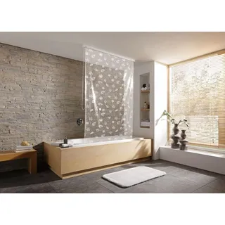 KLEINE WOLKE Duschrollo 128 x 240 cm Muschelmotiv weiß