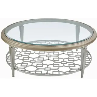 Couchtisch Beistelltisch Glastisch Wohnzimmer Designertisch Möbel Runde Tische - Gold