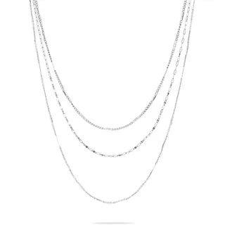 Liebeskind Berlin Kette ohne Anhänger Schmuck Edelstahl Sparkling With Layers Edelstahlfarben
