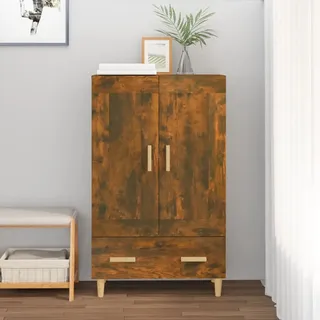 vidaXL Highboard Räuchereiche 70x31x115 cm Holzwerkstoff - Braun