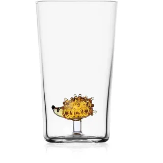 Ichendorf Milano Longdrink Igel, Kollektion Animal Farm, 45 cl, Borosilikatglas, Handgefertigt