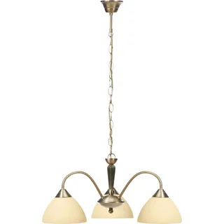 Rabalux 8173 Kronleuchter 3 Spots Regina, E14, bronze-silber-creme, rund, Klassisch, ø520mm - Bronze