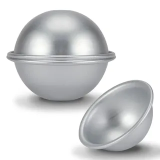 Omabeta 4er Set 8 Cm Halbkreis Kuchenform Aluminium Halbkugel Halbkugel Kuchenform Dessert Pudding Backform Kuchenform Zum Backen Von Diversen Kuchen