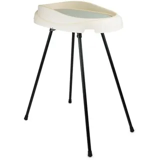 Wickeltisch, THERMOBABY Vasco, Weiß, Abnehmbare PVC-Matratze, Seitenschutz, Klappbar, Französische Herstellung, 100 cm Höhe