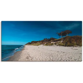 Artland Wandbild »Am Weststrand- Ostsee - Darss« Strand 1 Stk. tlg. auf Holzrahmen gespannt, blau