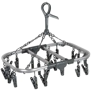 Bo-Camp Mini Wäschespinne Wäscheständer Wäsche Leine Trockner Kompakt Camping Wäschetrockner Karussel