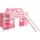 Spielbett Manuel 90 x 200 cm Kiefer massiv weiß rosa