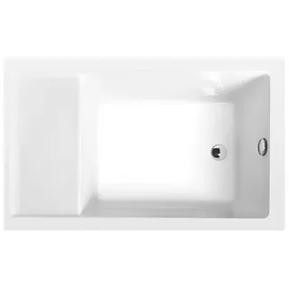 JAZZ 120x75cm Duschwanne mit Sitz, weiss - Weiß