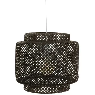 Atmosphera - Hängelampe - Bambus - Ø40cm - Schwarz - Schwarz