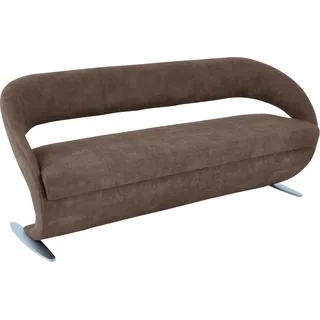 K+W Komfort & Wohnen Polsterbank Wave Braun 204 x 83 x 68 cm