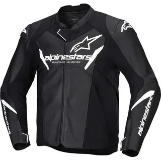 Alpinestars Faster V3 Lederjacke Schwarz 60