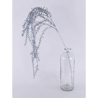 artplants.de Künstlicher Rhipsalis Zweig HASAN, Glitzer, Silber, 120cm - Kunstzweig Rhipsalis