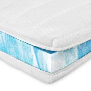 AM Qualitätsmatratzen Hypersoft Topper 80 x 200 cm Weiß