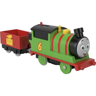 Thomas & Friends Thomas und seine Freunde Fisher-Price HDY60 -Motorisierte Spielzeugeisenbahn Percy, Spielzeug für Kinder ab 3 Jahren