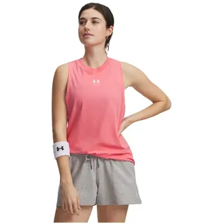 Under Armour Rival Muscle Tank - Bittersweet Pink/White - S