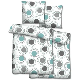 Castell Doppelpack Castell Polycotton Weiß 155 x 220 cm + 80 x 80 cm