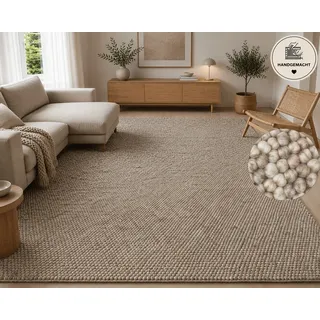 OTTO home Wolly Wollteppich 200 x 200 cm Beige