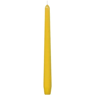 Spitzkerzen 245 mm, 8 Stunden Brenndauer, gelb, 10 Stk.